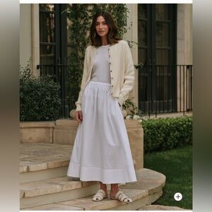 Jenni Kayne Cotton Hayes Crewneck Cardigan